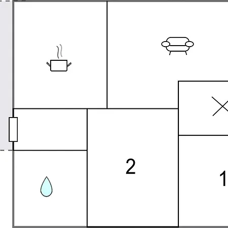 公寓 In With Kitchen *